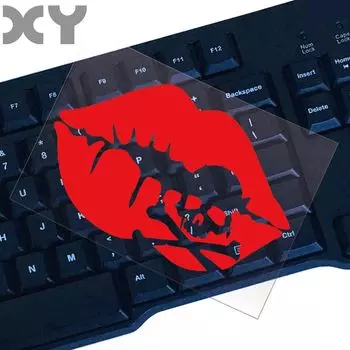 Водонепроницаемая Автомобильная наклейка XY, поцелуй губы, череп для мотоцикла, светоотражающий тип, забавные сексуальные наклейки