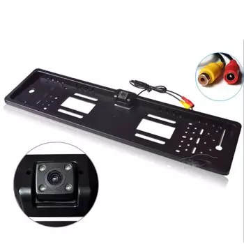 Водонепроницаемая европейская рамка номерного знака, камера заднего вида, авто, обратная резервная парковка, камера заднего вида, ночное видение, 170 градусов