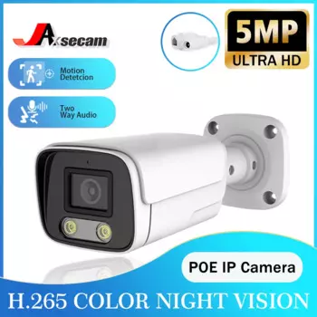 Водонепроницаемая IP-камера видеонаблюдения, 5 Мп, 12 в пост. Тока