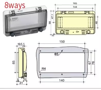 Водонепроницаемая крышка для окна MAORUN 380V
