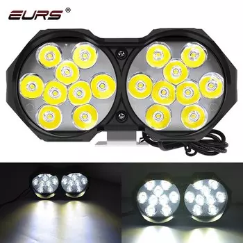 Водонепроницаемая Модифицированная лампа для мотоцикла, 12 В, 6500 К