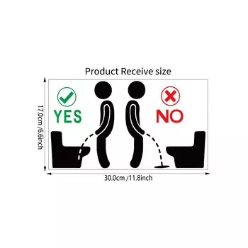 Водонепроницаемая наклейка для туалета MOONBIFFY