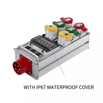 Водонепроницаемая промышленная вилка MAORUN 6-полосная 16А