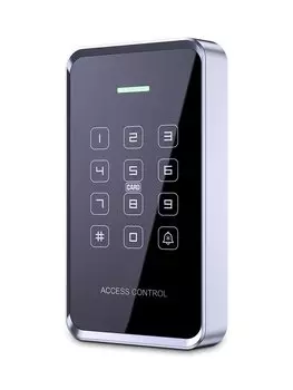 Водонепроницаемая RFID NFC-клавиатура Контроля Доступа, 1000 Пользователей, 125 кГц + 13,56 МГц, Двухчастотный Датчик, Экран