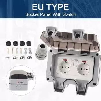 Водонепроницаемая розетка DIY YOU IP66