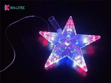 Водонепроницаемая светодиодная гирлянда-звезда KH-LITEC 22 см