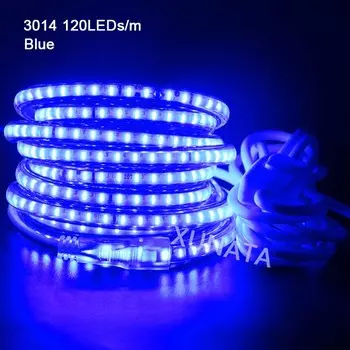 Водонепроницаемая светодиодная лента RAZEND 120 светодиодов/м синий/белый/теплый белый 220В