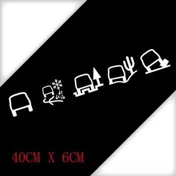 Водонепроницаемая Светоотражающая наклейка на автомобиль, 40x6 см