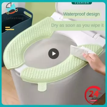 Водонепроницаемое сиденье для унитаза, разноцветная Всесезонная универсальная сиденье для унитаза, стираемая Водонепроницаемая сиденье для унитаза Eva