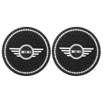 Водонепроницаемые 2 шт. автомобильные подставки для чашек с водой, нескользящий коврик для Mini COOPER R52 R53 R56 R57 JCW F54 F55 F56 F60 R50 R58 R60, аксессуары