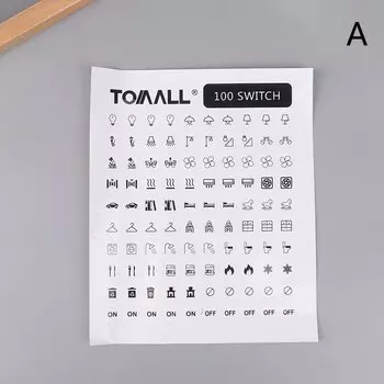 Водонепроницаемые Автомобильные Наклейки На Клавишные переключатели, переводные наклейки на кнопки инструмента, 100/144 ярлыков для морской лодки, панели приборной панели, светодиодные индикаторы