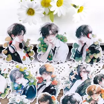 Водонепроницаемые декоративные стикеры BLINGIRD с цветами