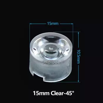 Водонепроницаемые линзы OTdiode 1 Вт 3 Вт 5 Вт 15 мм 20/45/90 градусов