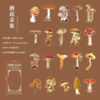 Водонепроницаемые наклейки «История природных растений» Mengtai