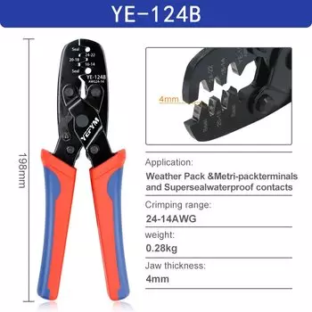 Водонепроницаемые обжимные клещи YEFYM YE-124B