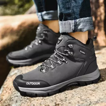 Водонепроницаемые походные ботинки для улицы, Мужская зимняя обувь для прогулок, скалолазания, походные ботинки, охотничьи кроссовки, большие размеры 48