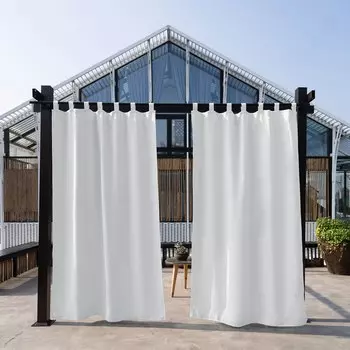 Съемная верхняя драпировка, водонепроницаемые уличные плотные шторы, пергола для патио, крыльца, кабина, терраса для солнечной комнаты, индивидуальный размер