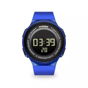 Водонепроницаемые спортивные женские часы с простым дизайном, электронные часы с шагомерами для девочек для бега, женские цифровые наручные часы красного цвета