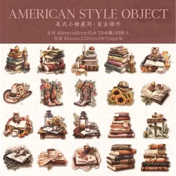 Водонепроницаемые стикеры в стиле ретро Gimue