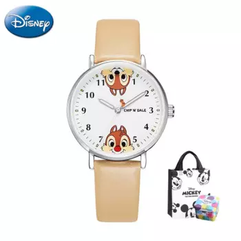 Водонепроницаемые светящиеся Детские Кварцевые часы Disney cute Chichi Dali, подарок для девочки