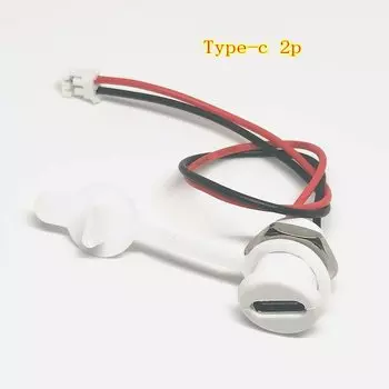 10 шт., водонепроницаемый USB-коннектор Type-C с PH 2,0