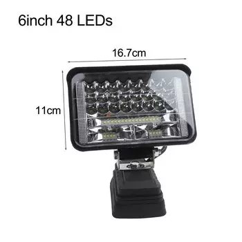 Водонепроницаемый беспроводной рабочий фонарь, совместимый с аккумуляторами bosch 18 В для мероприятий на открытом воздухе и задач по обслуживанию