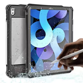 Водонепроницаемый чехол для iPad Air4th 5-го поколения 10.9, подводный пылезащитный ударопрочный чехол с держателем для карандаша для iPad Pro 11 10,2 Mini6