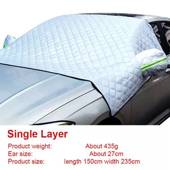 Водонепроницаемый чехол для лобового стекла автомобиля, солнцезащитный козырек для переднего стекла, наружный тент для транспортных средств, наружный полусолнцезащитный козырек