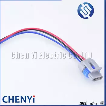 3-контактный автомобильный Датчик положения коленчатого вала, водонепроницаемый для женской проводки, штекер 12162182 12162185 12162280