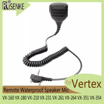 Водонепроницаемый динамик Микрофон для двустороннего радио, Vertex VX-160, VX-180, VX-210, VX-231, VX-261, VX-264, VX-351, VX-354,