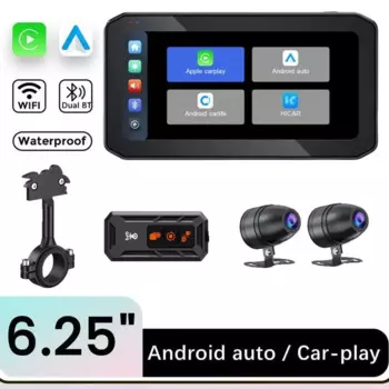 Водонепроницаемый GPS-навигатор для мотоцикла, 6,25 дюйма, IP67