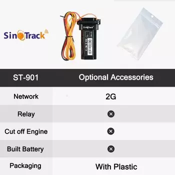 Водонепроницаемый GPS-трекер SinoTrack, устройство слежения за транспортными средствами, мини GPS, GSM, SMS-локатор с отслеживанием в реальном времени