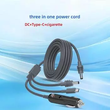 Водонепроницаемый кабель питания IP65 для Starlink Mini 3in1 DC to TypeC/DC/автомобильный зарядный кабель питания IP65