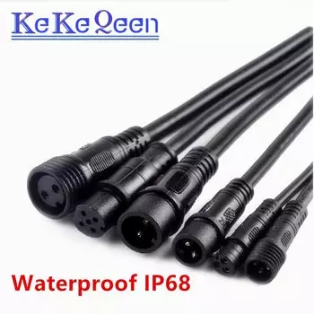 Водонепроницаемый кабель соединитель KeKeQeen Line-to-Line 2 3 4 5 Pin