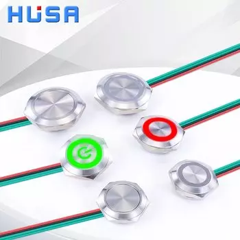 Водонепроницаемый кнопочный переключатель HUSA 16/19/22/25/30 мм