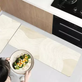 Водонепроницаемый коврик для кухни, маслостойкий коврик, нескользящий напольный коврик из ПВХ, Нескользящие длинные коврики, кожаный домашний декор, современный