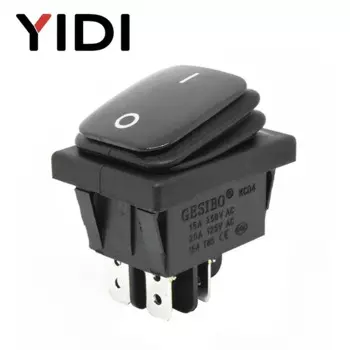 Водонепроницаемый кулисный переключатель YIDI KCD4-201 16A 250VAC