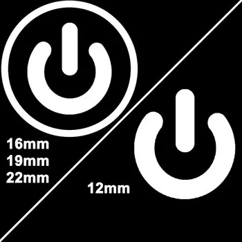 Водонепроницаемый металлический кнопочный переключатель DIANQI 12/16/19/22 мм