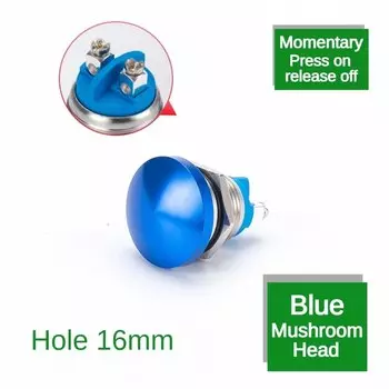 Водонепроницаемый металлический кнопочный переключатель Sweideer 16/19/22 мм