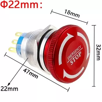 Водонепроницаемый металлический поворотный переключатель KEOLEA