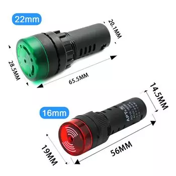 Водонепроницаемый металлический зуммер EARUELECTRIC AD16-22