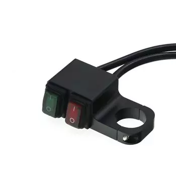 Водонепроницаемый Мотоцикл квадроцикл 22 мм руль двойное управление убивать кнопка переключатель передсветильник фара аварийный стоп Противотуманные фары переключатели