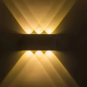 Водонепроницаемый настенный светодиодный светильник IP65, комнатное/уличное освещение для крыльца, уличсветильник освещение вверх и вниз, 6 Вт