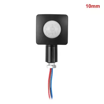 Водонепроницаемый открытый 85-265V IP65 движения Сенсор Регулируемый PIR переключатель 10/12 мм ультратонкий Светодиодный прожектор светильник движения PIR Сенсор детектор