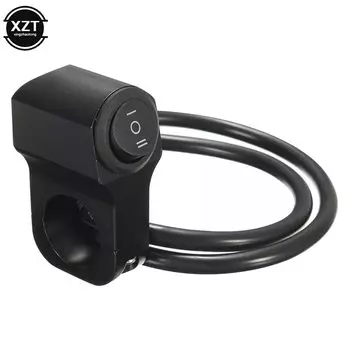 Водонепроницаемый переключатель для мотоциклетной фары, 22 мм, 7/8 дюйма, из алюминиевого сплава, трехпозиционный, 12 В