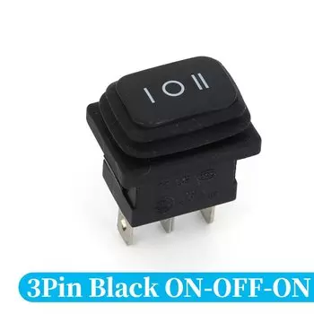 Водонепроницаемый переключатель Stlxy KCD1 3-контактный красный