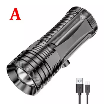 Водонепроницаемый перезаряжаемый фонарь Fishing Flashlight 4 режима синий