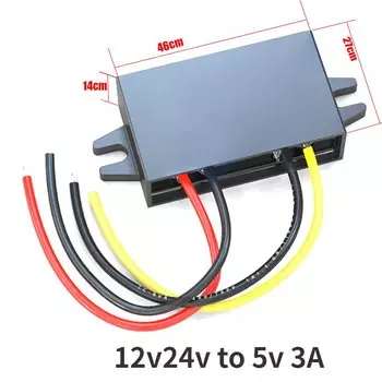 Водонепроницаемый преобразователь Kangwobei 12В в 5В 3А