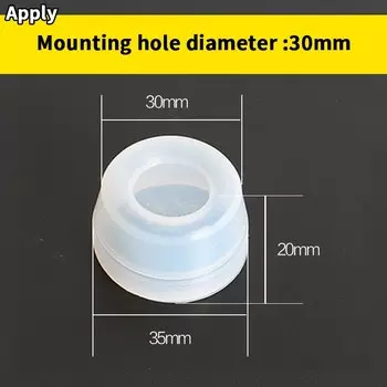 Водонепроницаемый пыленепроницаемый круглый квадратный двухпозиционный силиконовый прозрачный защитный чехол XB2/XB5/LA38 с кнопками переключателя, 16/22/30 мм