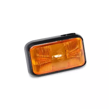 Водонепроницаемый янтарный и красный светодиод 12 В/24 В 2 светодиода для автомобиля, грузовика, грузовика, боковой габаритный маркер, фонарь для прицепа, задний фонарь, внешний фонарь